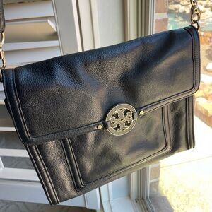 Tory Burch Black Leather Crossbody Bag